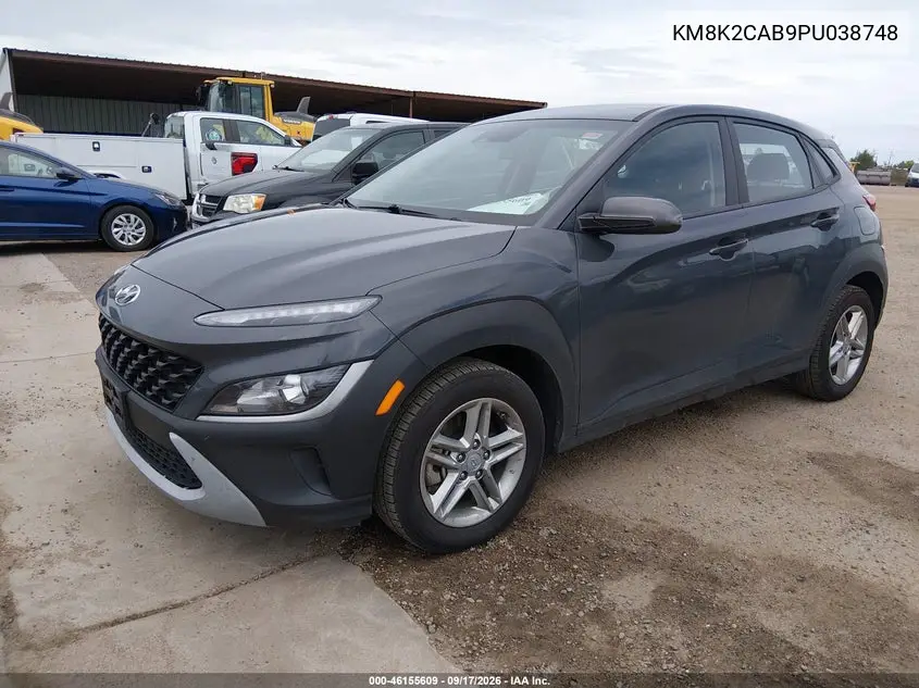 2023 HYUNDAI KONA VIN KM8K2CAB9PU038748 — фото 2