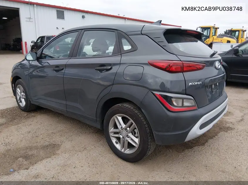 2023 HYUNDAI KONA VIN KM8K2CAB9PU038748 — фото 3