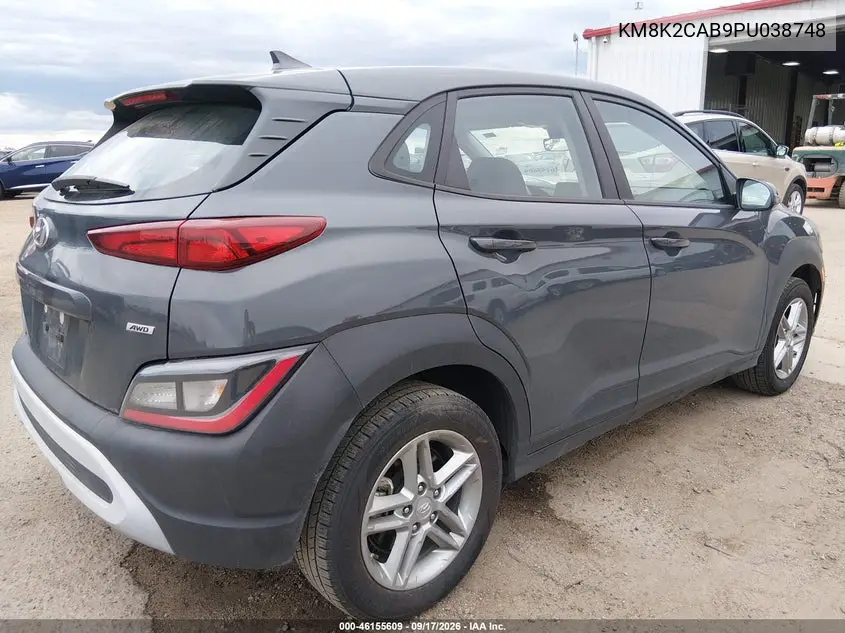 2023 HYUNDAI KONA VIN KM8K2CAB9PU038748 — фото 4