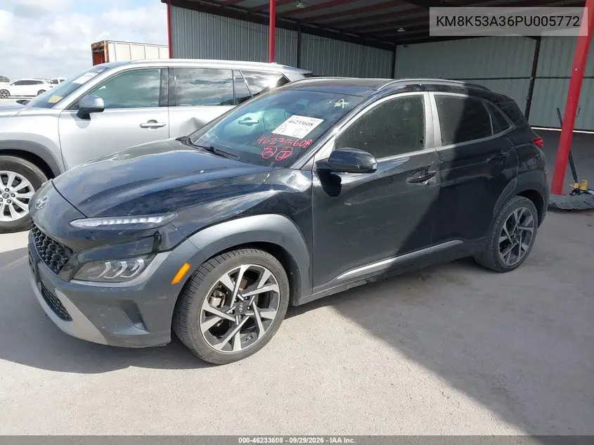 2023 HYUNDAI KONA VIN KM8K53A36PU005772 — фото 2