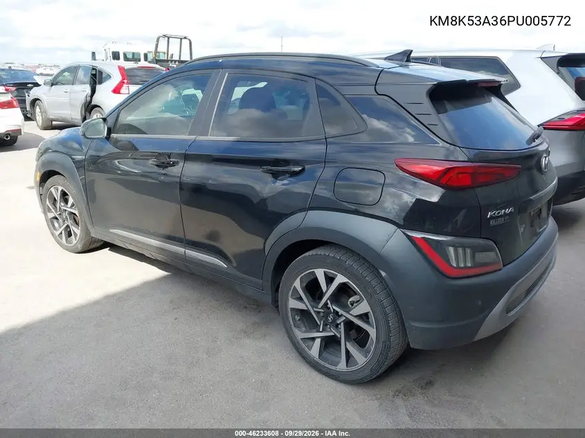 2023 HYUNDAI KONA VIN KM8K53A36PU005772 — фото 3