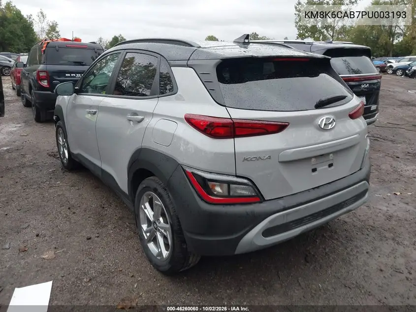 2023 HYUNDAI KONA VIN KM8K6CAB7PU003193 — фото 3