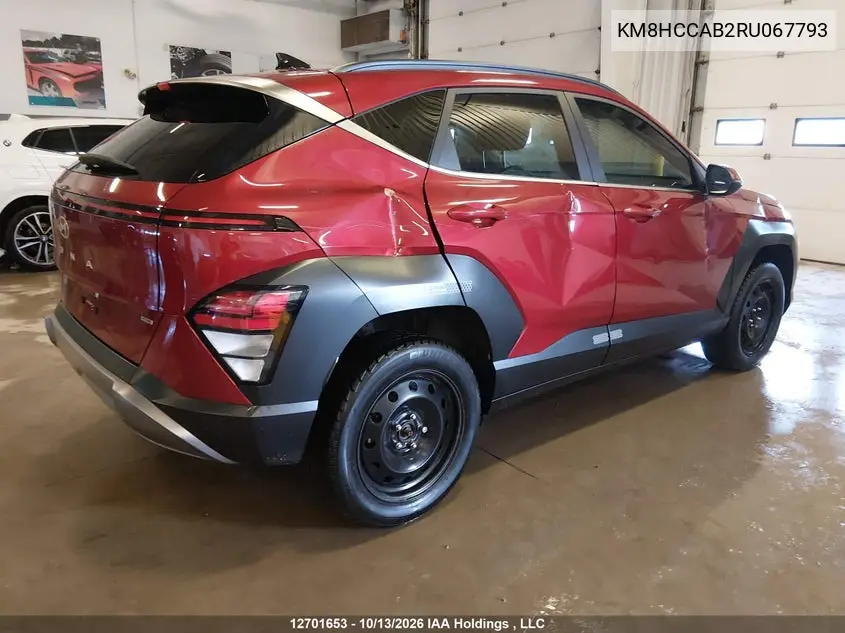 2024 HYUNDAI KONA VIN KM8HCCAB2RU067793 — фото 4