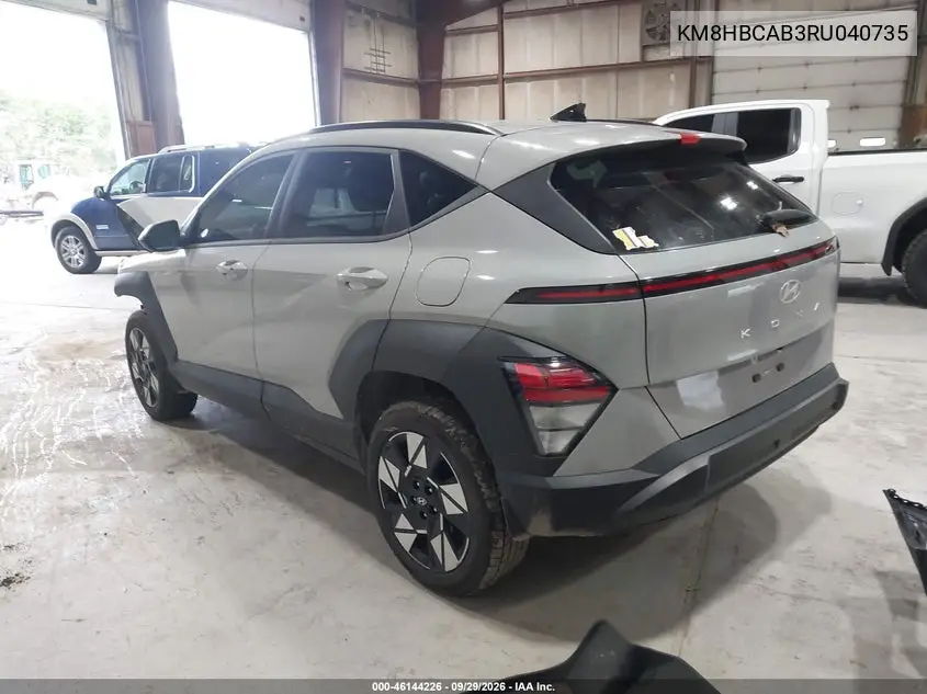 2024 HYUNDAI KONA VIN KM8HBCAB3RU040735 — фото 3