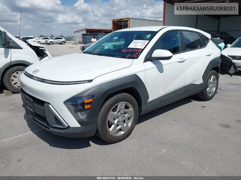 2024 HYUNDAI KONA VIN KM8HA3AB5RU088031 — фото 2