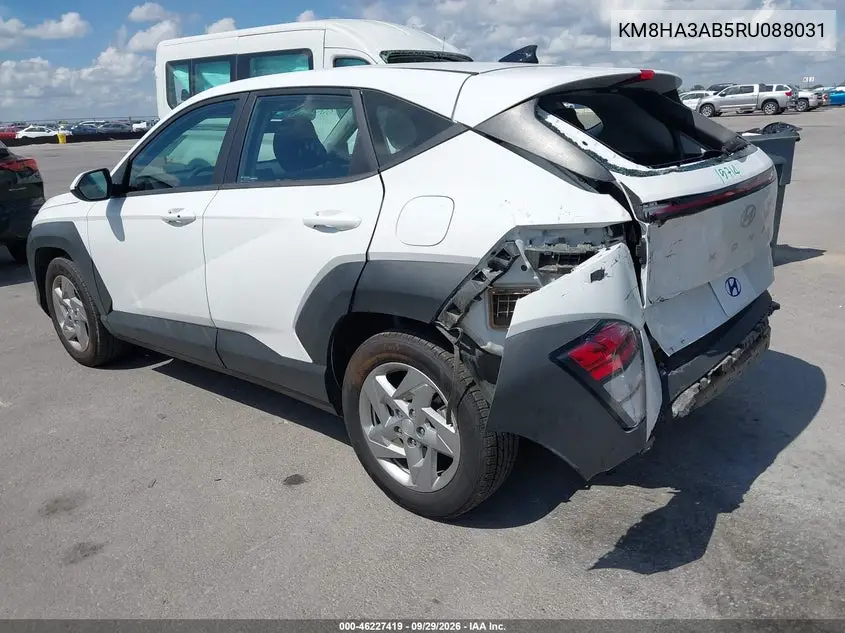 2024 HYUNDAI KONA VIN KM8HA3AB5RU088031 — фото 3