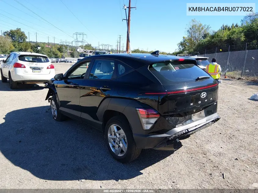 2024 HYUNDAI KONA VIN KM8HACAB4RU077022 — фото 3