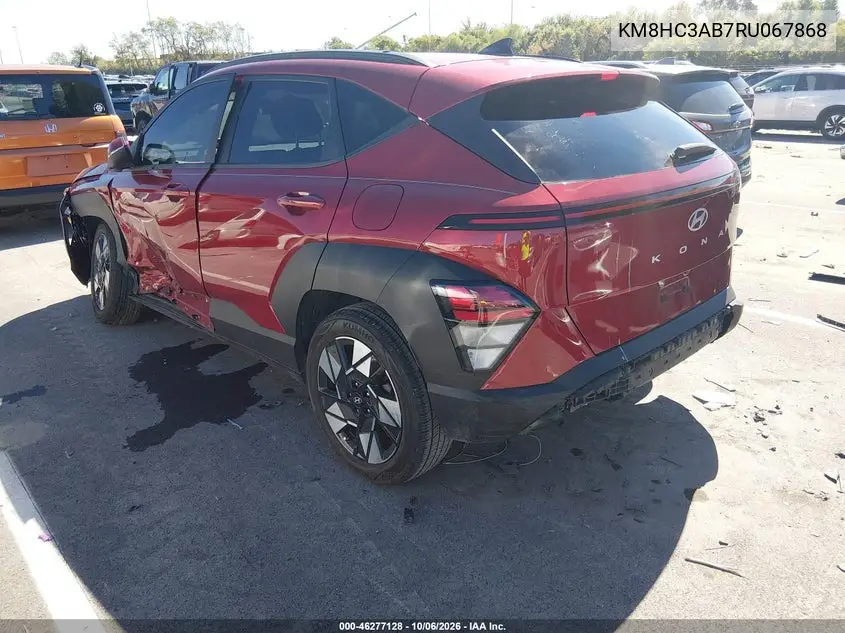 2024 HYUNDAI KONA VIN KM8HC3AB7RU067868 — фото 3