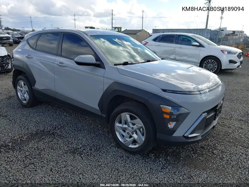 HYUNDAI KONA 2025, VIN KM8HACAB0SU189094