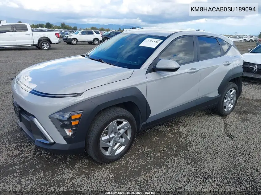 2025 HYUNDAI KONA VIN KM8HACAB0SU189094 — фото 2