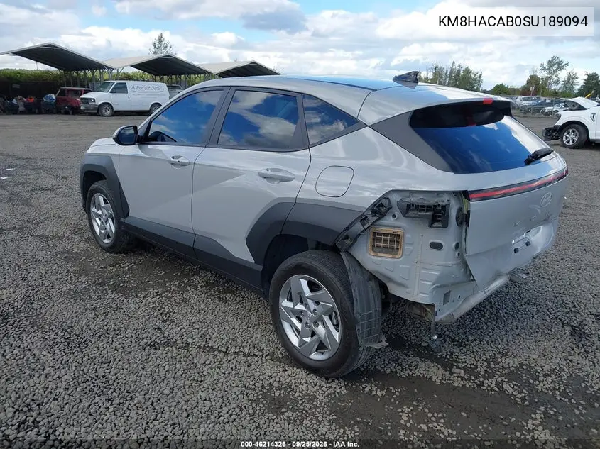 2025 HYUNDAI KONA VIN KM8HACAB0SU189094 — фото 3