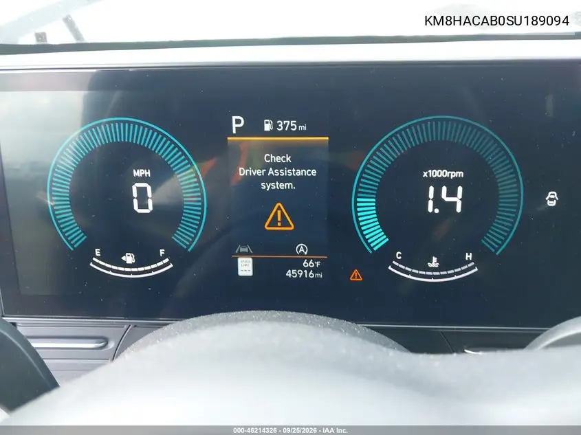 2025 HYUNDAI KONA VIN KM8HACAB0SU189094 — фото 7