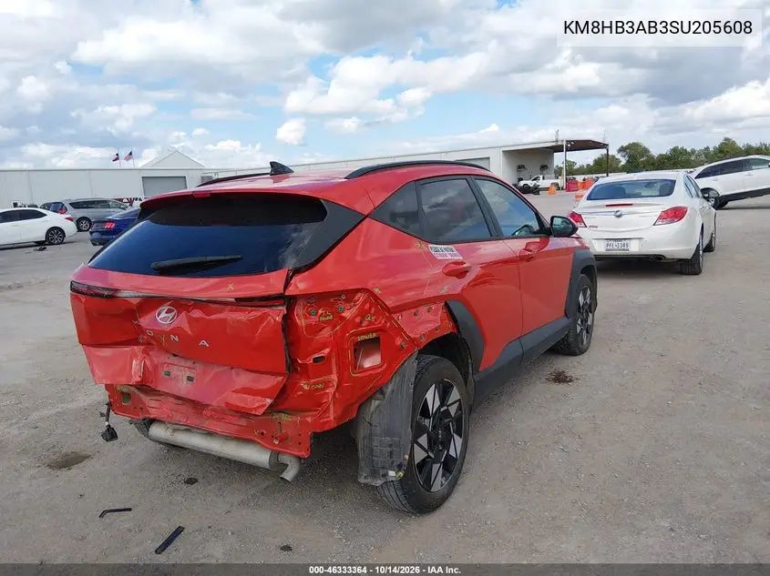 2025 HYUNDAI KONA VIN KM8HB3AB3SU205608 — фото 4