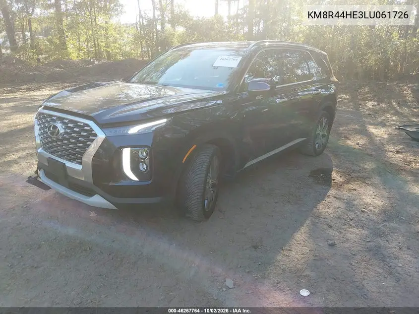 2020 HYUNDAI PALISADE VIN KM8R44HE3LU061726 — фото 2