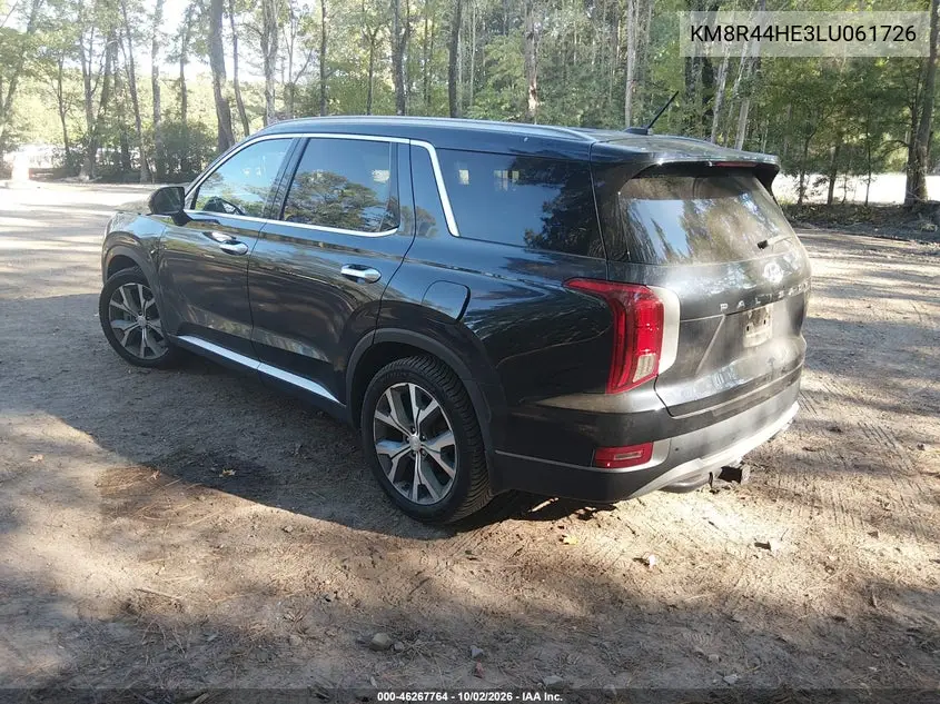 2020 HYUNDAI PALISADE VIN KM8R44HE3LU061726 — фото 3