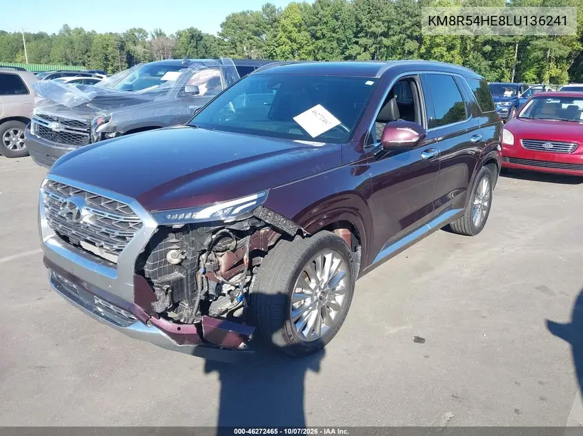 2020 HYUNDAI PALISADE VIN KM8R54HE8LU136241 — фото 2