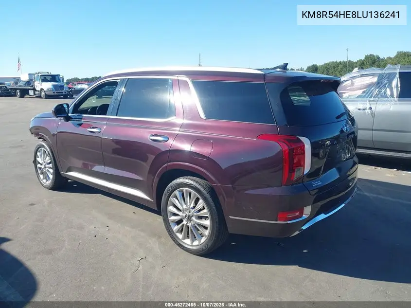 2020 HYUNDAI PALISADE VIN KM8R54HE8LU136241 — фото 3