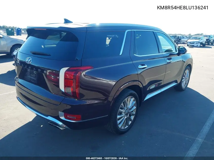 2020 HYUNDAI PALISADE VIN KM8R54HE8LU136241 — фото 4