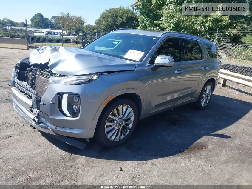 2020 HYUNDAI PALISADE VIN KM8R54HE2LU035826 — фото 2