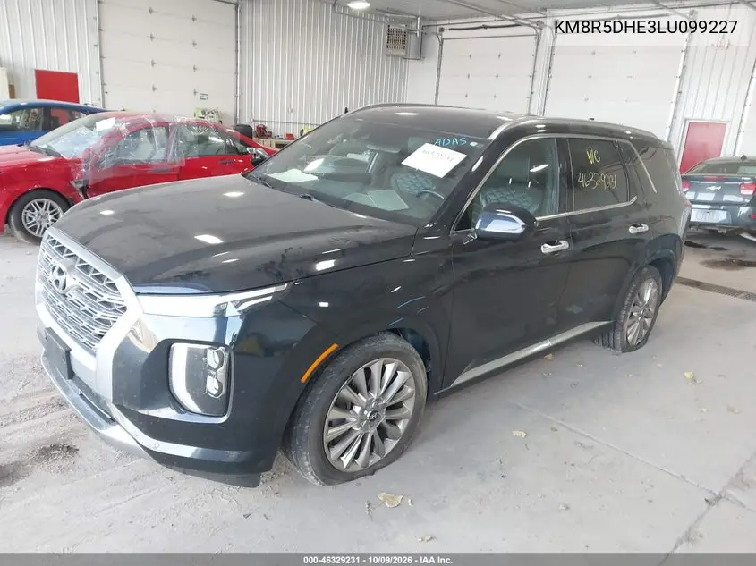 2020 HYUNDAI PALISADE VIN KM8R5DHE3LU099227 — фото 2