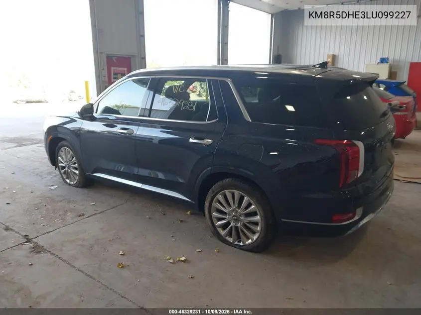 2020 HYUNDAI PALISADE VIN KM8R5DHE3LU099227 — фото 3