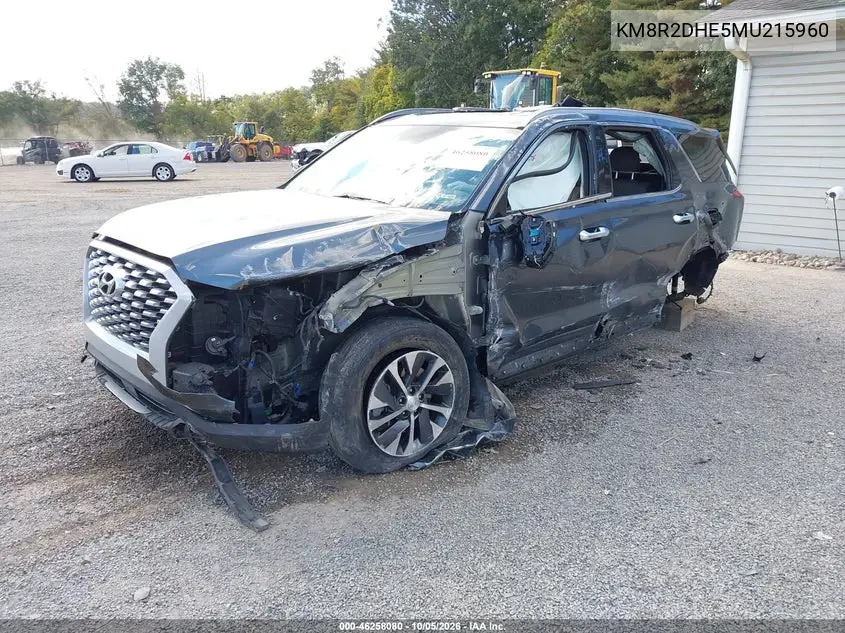 2021 HYUNDAI PALISADE VIN KM8R2DHE5MU215960 — фото 2