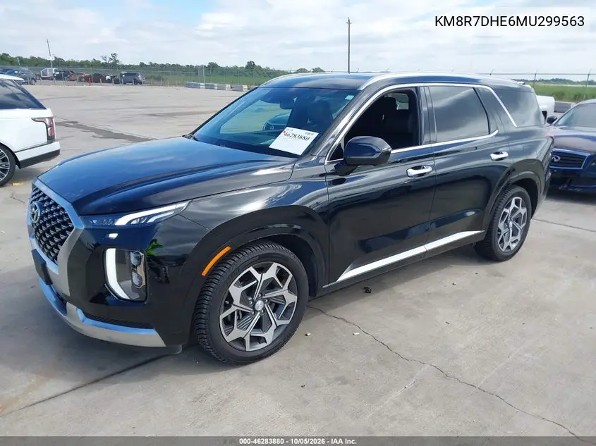 2021 HYUNDAI PALISADE VIN KM8R7DHE6MU299563 — фото 2