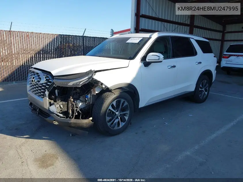 2021 HYUNDAI PALISADE VIN KM8R24HE8MU247995 — фото 2