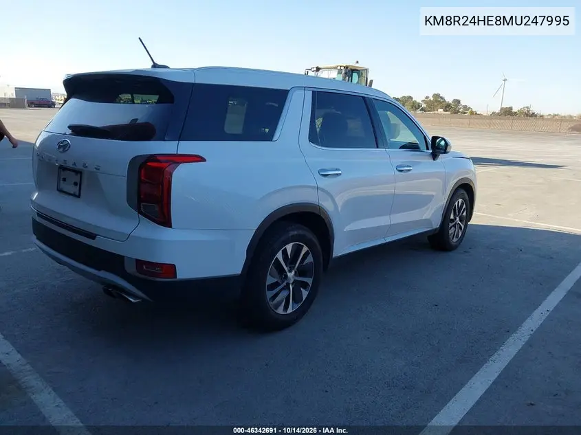 2021 HYUNDAI PALISADE VIN KM8R24HE8MU247995 — фото 4