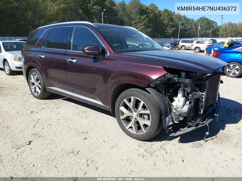 HYUNDAI PALISADE 2022, VIN KM8R54HE7NU436372