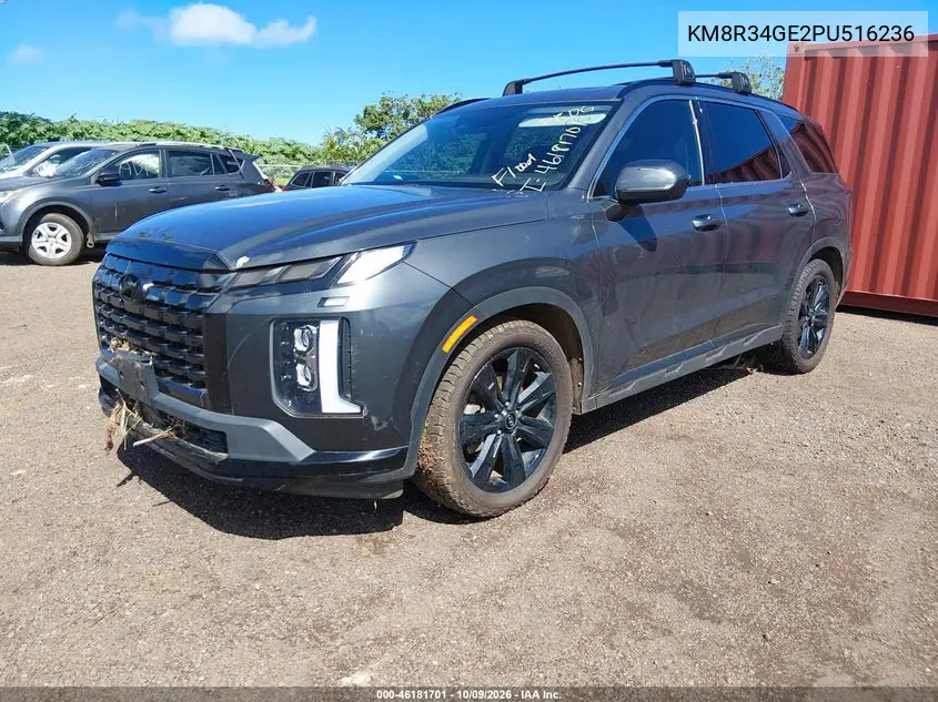 2023 HYUNDAI PALISADE VIN KM8R34GE2PU516236 — фото 2