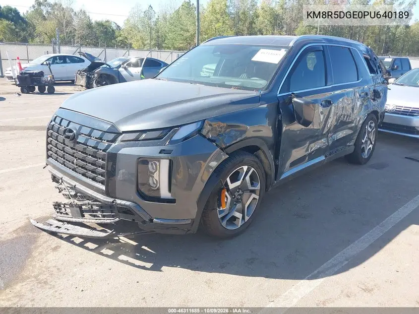 2023 HYUNDAI PALISADE VIN KM8R5DGE0PU640189 — фото 2