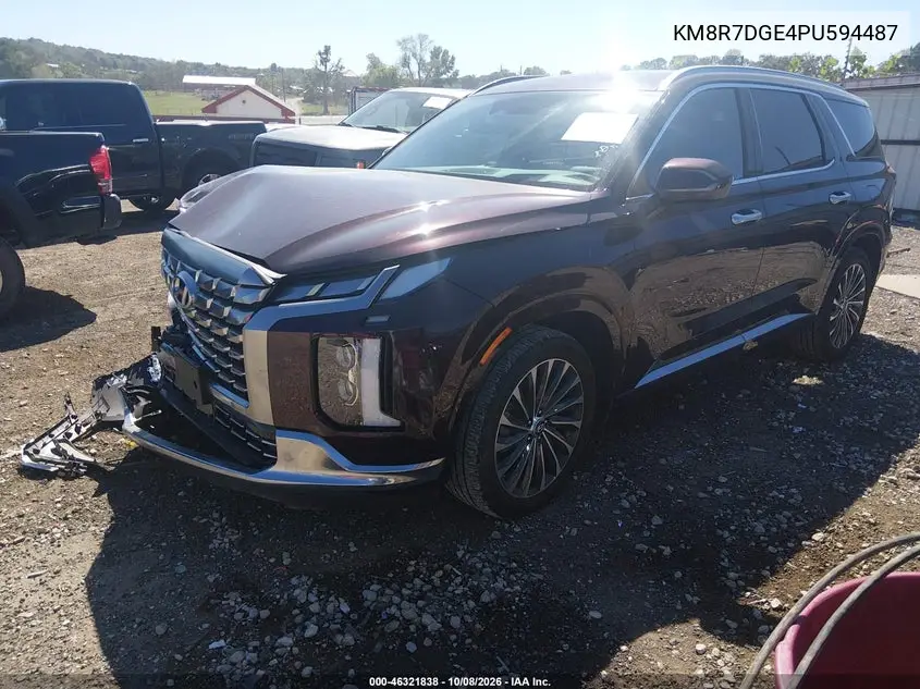 2023 HYUNDAI PALISADE VIN KM8R7DGE4PU594487 — фото 2