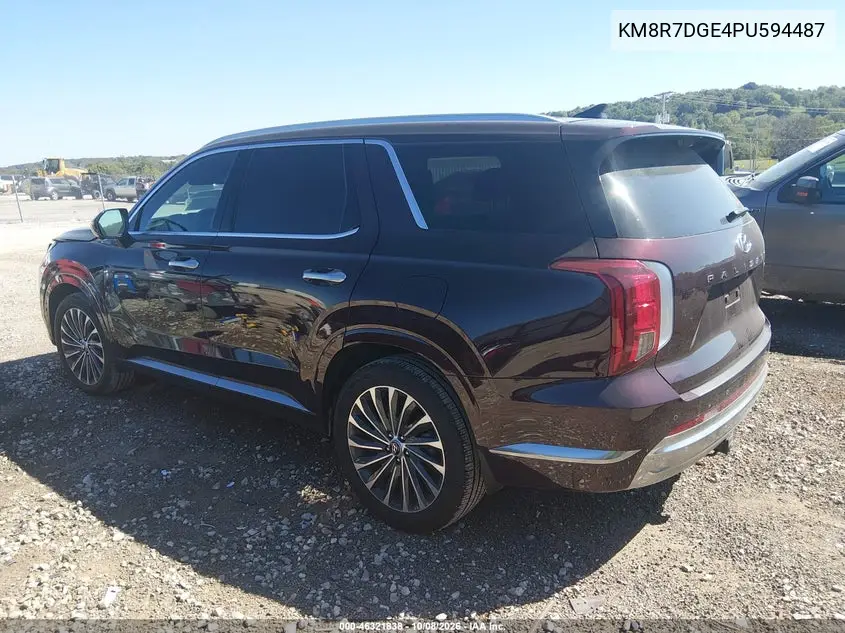 2023 HYUNDAI PALISADE VIN KM8R7DGE4PU594487 — фото 3