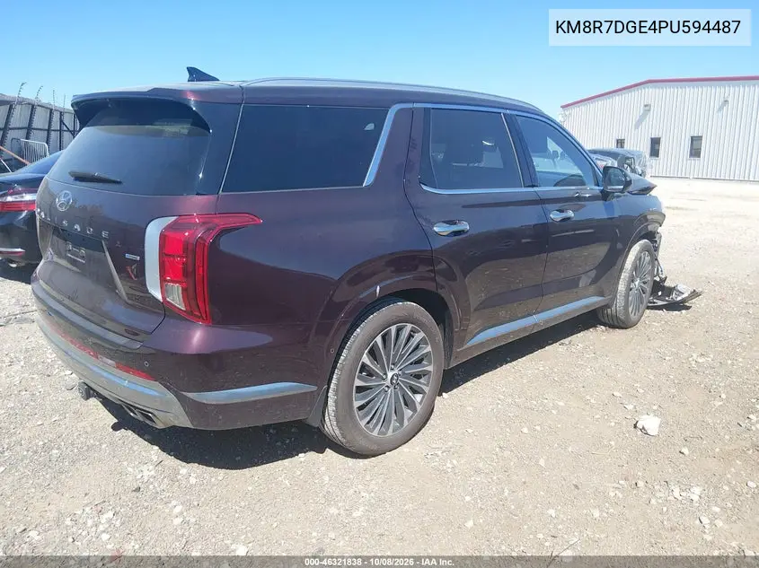 2023 HYUNDAI PALISADE VIN KM8R7DGE4PU594487 — фото 4