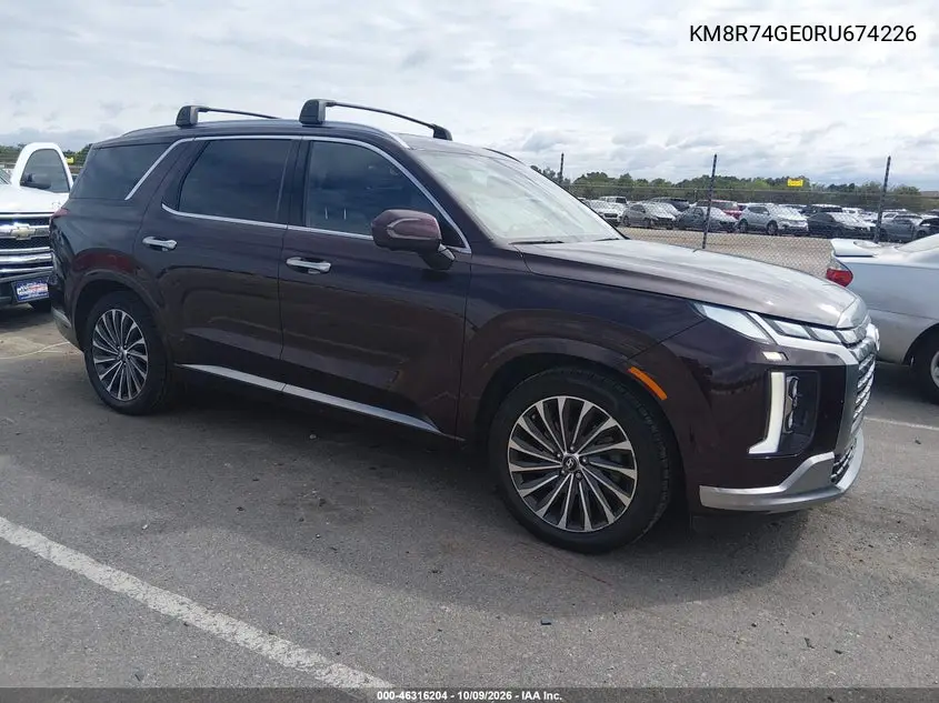 HYUNDAI PALISADE 2024, VIN KM8R74GE0RU674226