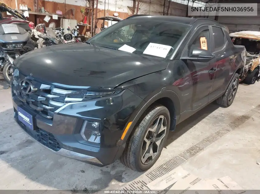 2022 HYUNDAI SANTA CRUZ VIN 5NTJEDAF5NH036956 — фото 2