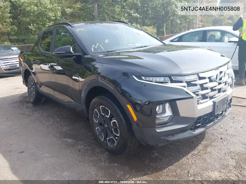 HYUNDAI SANTA CRUZ 2022, VIN 5NTJC4AE4NH005808