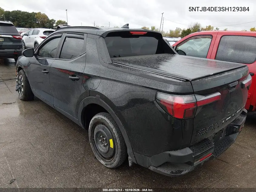 2025 HYUNDAI SANTA CRUZ VIN 5NTJB4DE3SH129384 — фото 3