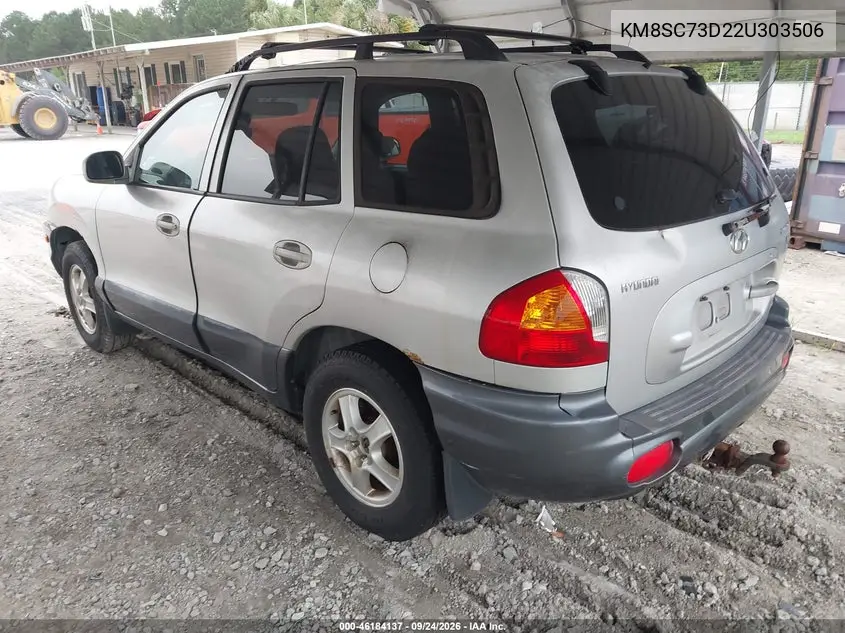 2002 HYUNDAI SANTA FE VIN KM8SC73D22U303506 — фото 3