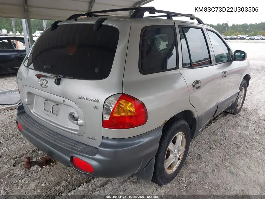 2002 HYUNDAI SANTA FE VIN KM8SC73D22U303506 — фото 4