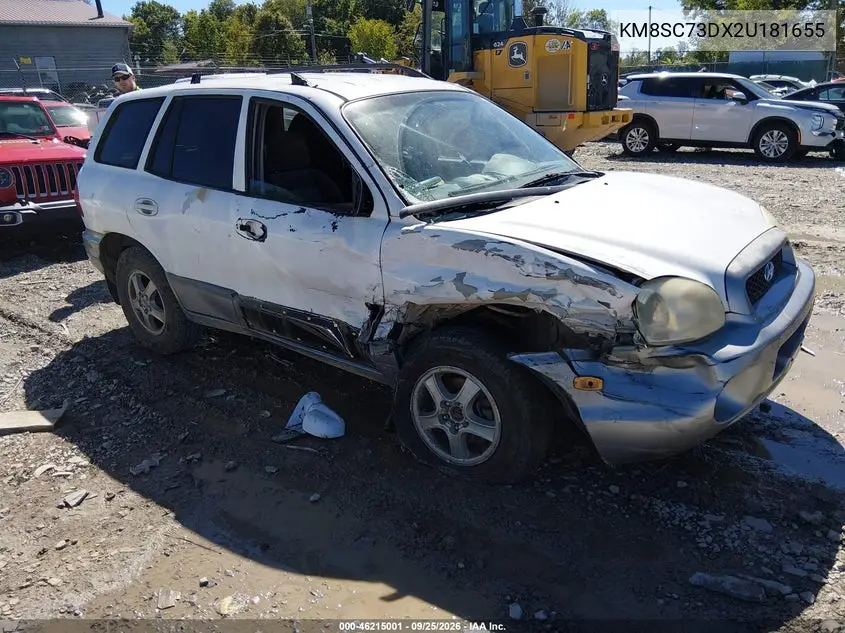 HYUNDAI SANTA FE 2002, VIN KM8SC73DX2U181655