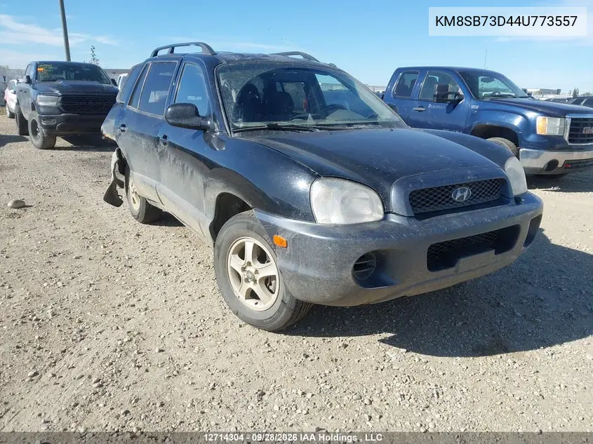 HYUNDAI SANTA FE 2004, VIN KM8SB73D44U773557