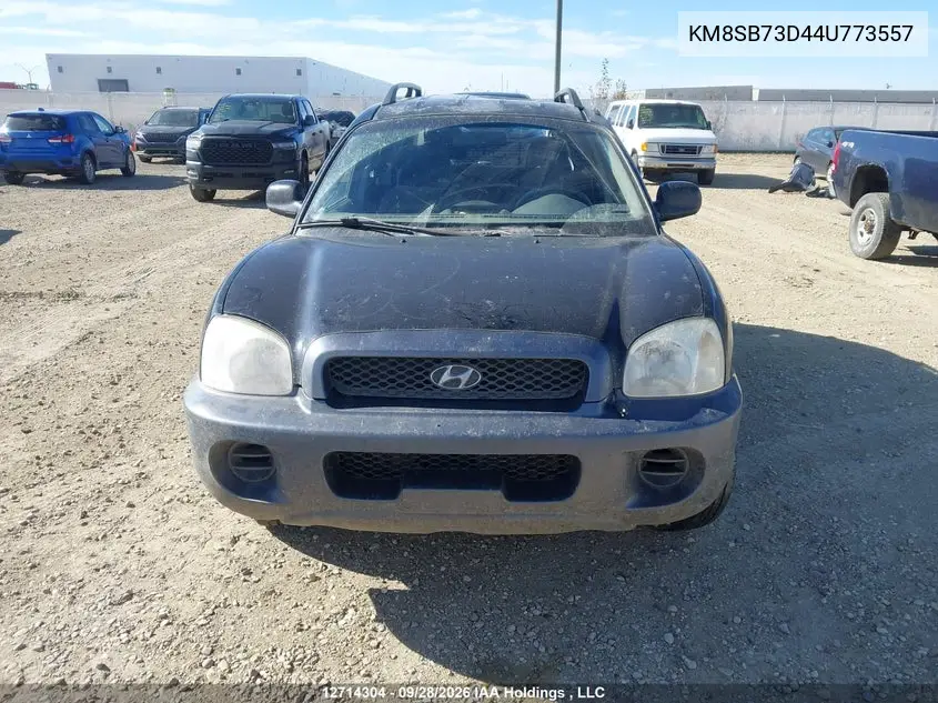 2004 HYUNDAI SANTA FE VIN KM8SB73D44U773557 — фото 13