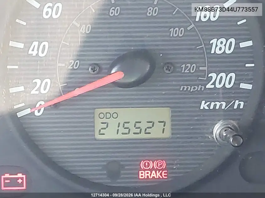 2004 HYUNDAI SANTA FE VIN KM8SB73D44U773557 — фото 16
