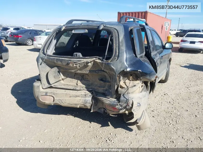 2004 HYUNDAI SANTA FE VIN KM8SB73D44U773557 — фото 6