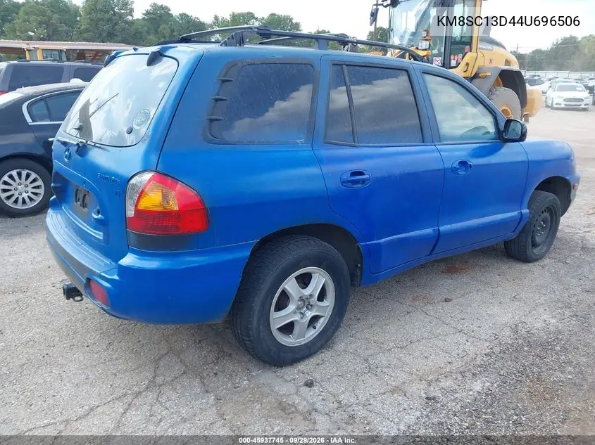 2004 HYUNDAI SANTA FE VIN KM8SC13D44U696506 — фото 4