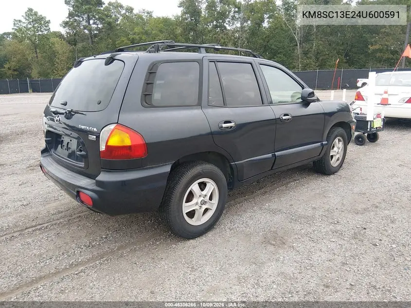 2004 HYUNDAI SANTA FE VIN KM8SC13E24U600591 — фото 4