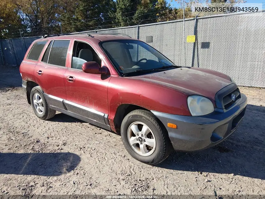 HYUNDAI SANTA FE 2005, VIN KM8SC13E15U943569