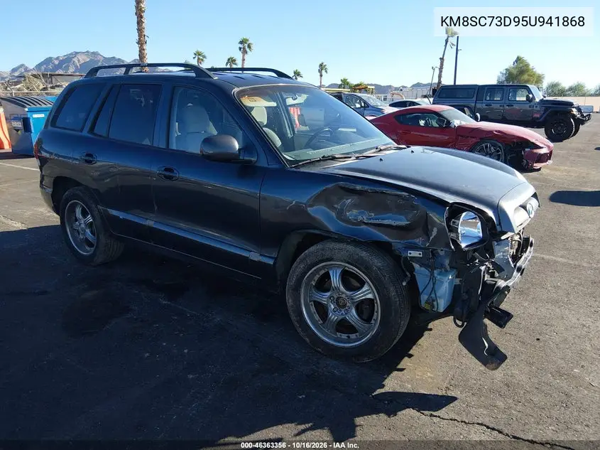 HYUNDAI SANTA FE 2005, VIN KM8SC73D95U941868